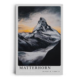 Paul Sinus Leinwandbild 80x120cm Matterhorn – Majestätische Berglandschaft in dramatischem Licht und kontrastreichen Tönen