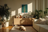 Paul Sinus Kunstdruck 40x60cm Jungle Design Blattmuster Symmetrie Tropisch Grün Naturgeometrie