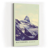 Paul Sinus Kunstdruck 40x60cm Matterhorn – majestätisches Bergpanorama in Wolken und Schnee