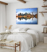 Paul Sinus Wandbild 120x80cm Manhattan Skyline New York Nacht Wolkenkratzer