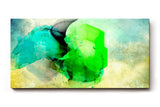 Sinus Art Wandbild 120x80cm Leuchtendes Grün und Türkis schaffen ein Gefühl von Naturverbundenheit und Frische