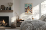 Paul Sinus Leinwandbild 40x60cm Leinwandbild Zermatt Alpen Luxus Eleganz Retro Stil stilvolle Kunst Berglandschaft exklusiver Lifestyle zeitlose Ästhetik