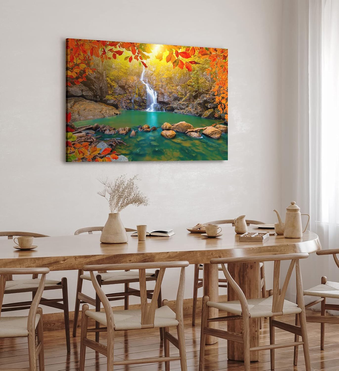 Paul Sinus Wandbild 120x80cm Wasserfall im Dschungel Natur Bach Tropisch