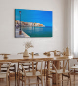 Paul Sinus Wandbild 120x80cm Chania Kreta Griechenland Meer Promenade Mittelmeer Sommer