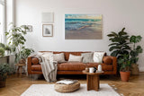 Sinus Art Wandbild 120x80cm Friedliche Wellenbewegung mit sanftem Lichtspiel für eine beruhigende Wirkung im Raum