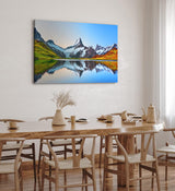 Paul Sinus Wandbild 120x80cm Bachalpsee Schweiz Alpensee See Landschaft Berggipfel