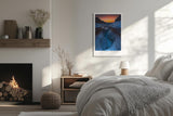 Paul Sinus Leinwandbild 60x90cm Carved by Frost and Time – Eislandschaft, Naturwunder, Gletscher, Felsen, Sonnenuntergang, Eisformationen, Kälte