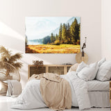 Paul Sinus Wandbild 120x80cm Alpen Berge Bergsee Natur Gebirge Alpensee Tannen