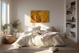 Sinus Art Wandbild 120x80cm Detailreiche Makroaufnahme einer gelben Rose – Symbol für Freundschaft und Freude