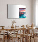Paul Sinus Wandbild 120x80cm Godafoss Wasserfall Island Berge Natur Wasser