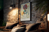 Paul Sinus Kunstdruck 40x60cm Urban Drama Pop Art Porträt mit Statement Style Doesn't Say Sorry