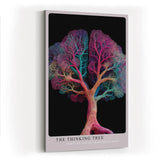 Paul Sinus Wandbild in 40x60cm The Thinking Tree – farbintensiver Baum mit neuronaler Struktur, moderne Naturund Gedankenmetapher