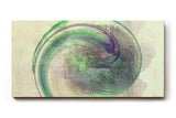 Sinus Art Wandbild 120x80cm Die grüne Spiralform wirkt beruhigend und gibt dem Raum eine organische Struktur