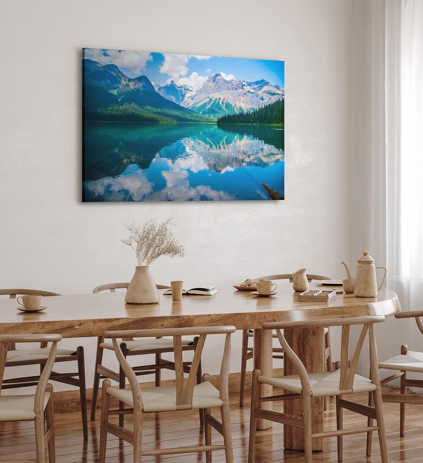 Paul Sinus Wandbild 120x80cm Kanada Emerald Lake Bergsee Berge Natur See
