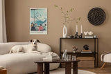 Paul Sinus Leinwandbild 60x90cm Leinwandbild Matterhorn Alpenpanorama luxuriöse Eleganz stilvolle Berglandschaft Retro Ästhetik exklusiver Genuss