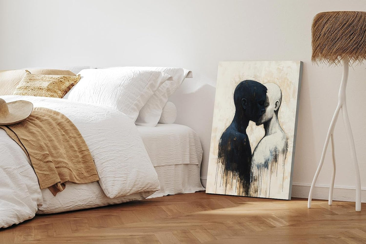 Paul Sinus 60x90cm Wandbild Kraft der Gegensätze – Ausdrucksstarke Verschmelzung zweier Seelen im Fokuskunstwerk erleben