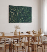 Paul Sinus Wandbild 120x80cm Wald aus der Vogelperspektive Tannenwald Waldstraße