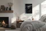 Paul Sinus Leinwandbild 80x120cm Leinwandbild Black Legend klassische Automobilkunst zeitlose Eleganz glänzende Perfektion stilvolle Ästhetik Luxusauto
