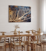 Paul Sinus Wandbild 120x80cm Fotografie der Wüsten Afrikas aus der Luft Abstrakt Kunstvoll