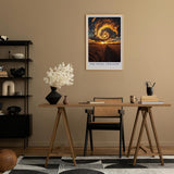 Paul Sinus Leinwandbild 40x60cm The Final Twilight mystischer Himmel Wirbelwolken dramatischer Sonnenuntergang goldene Felder surreal faszinierend