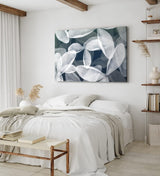 Paul Sinus Wandbild 120x80cm Blumen Blüten Grau Fotokunst Abstrakt Dekorativ