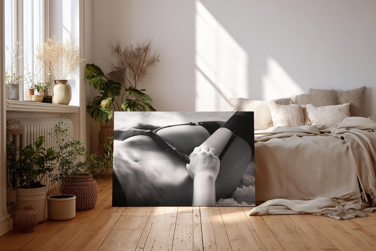 Sinus Art Wandbild 120x80cm Sinnlichkeit pur in ästhetischer Inszenierung – ein Statement für Intimität und Eleganz
