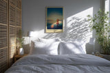 Paul Sinus Kunstdruck 40x60cm Sunrise Balance Yoga Meer Sonnenaufgang Meditation Ruhe Silhouette