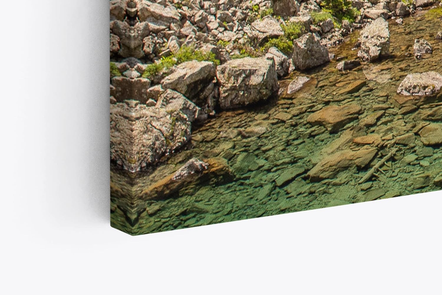 Paul Sinus Wandbild 120x80cm Berge Berglandschaft Bach Natur Bäume