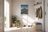 Paul Sinus Kunstdruck 40x60cm Dolomiten Italien mit Berglandschaft im Abendlicht und Weitblick