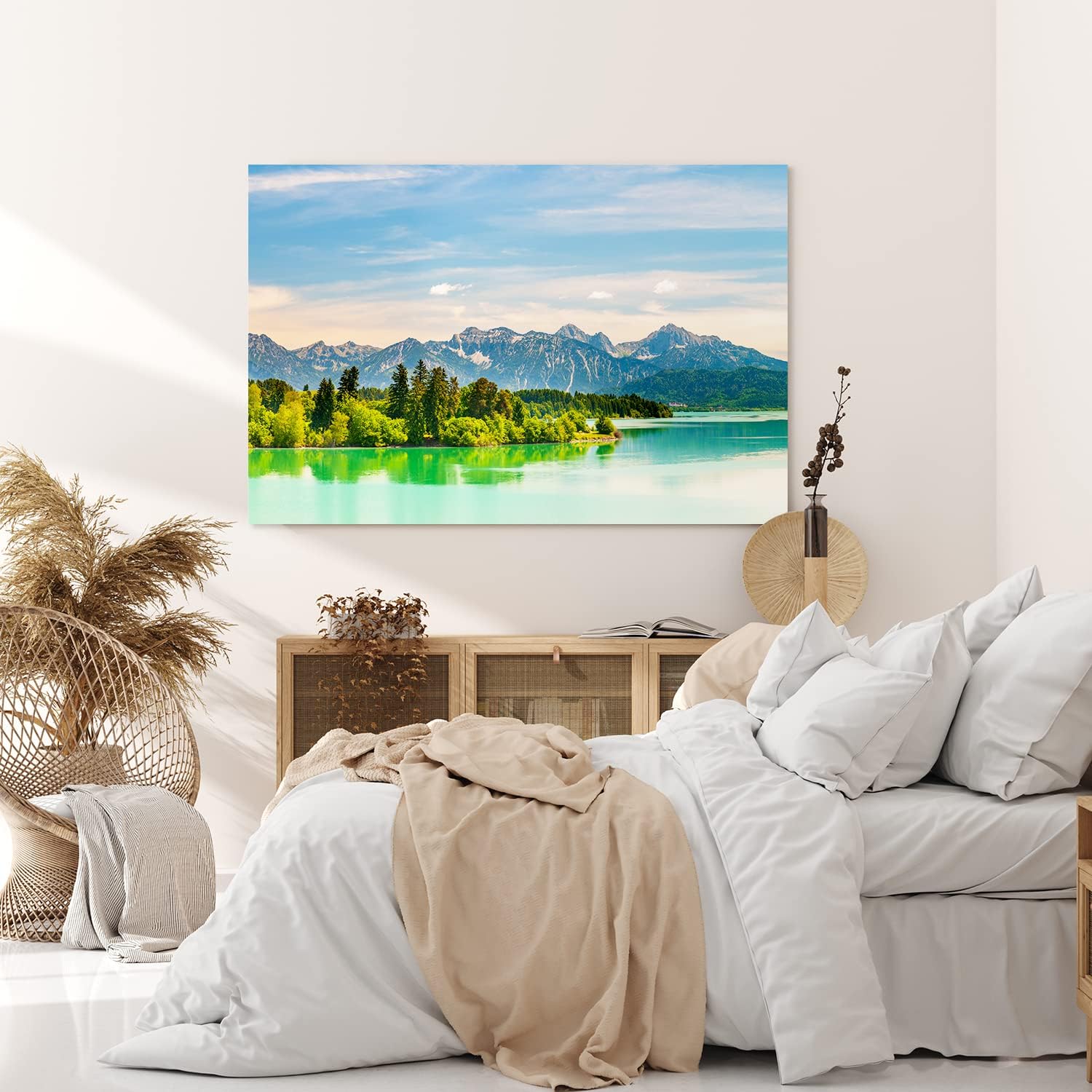 Paul Sinus Wandbild 120x80cm Forggensee Deutschland See Landschaft Berge Natur