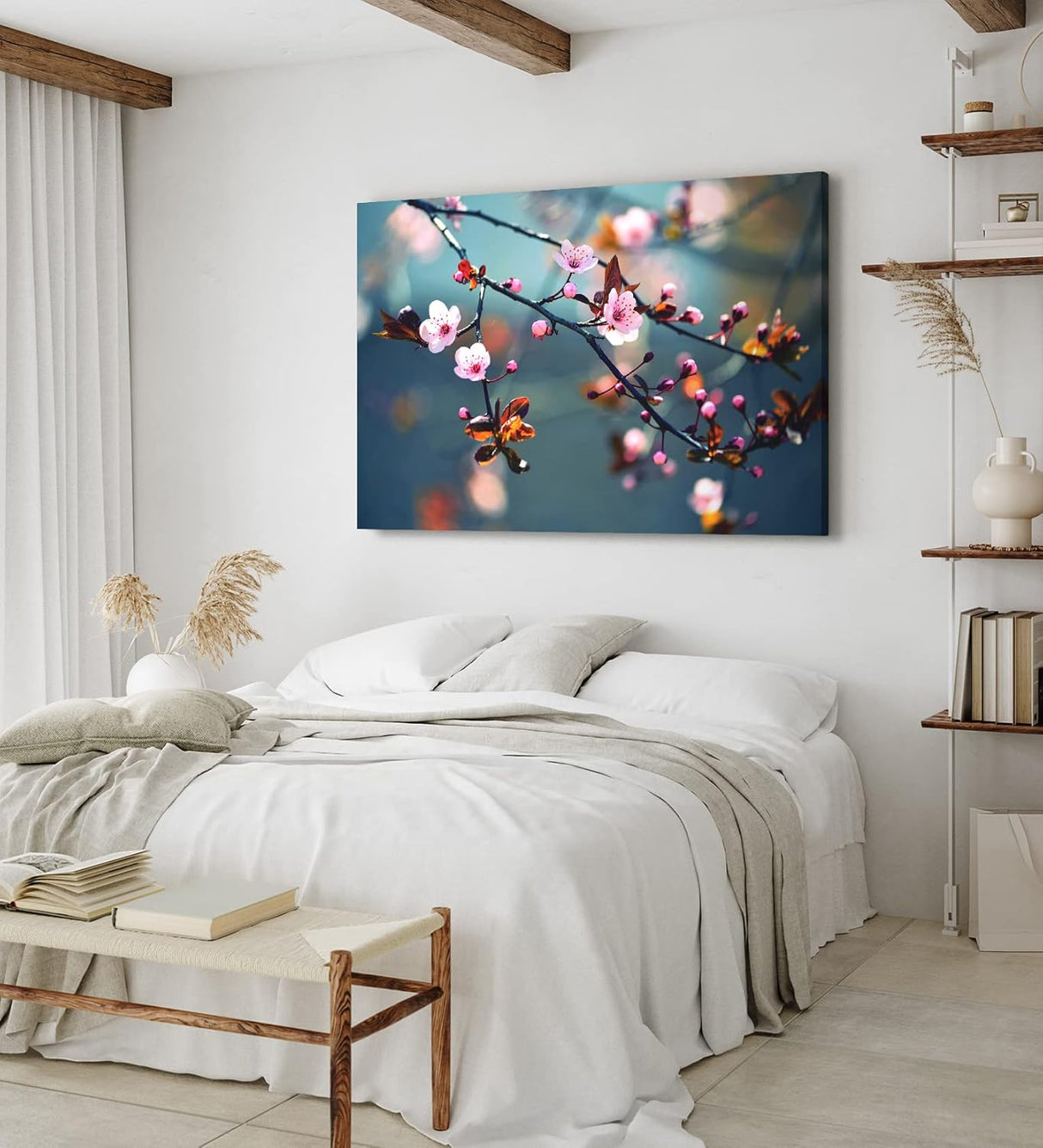 Paul Sinus Wandbild 120x80cm Baumblüten Kirschblüten Frühling Blüten Rosa