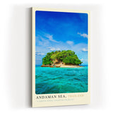 Paul Sinus Kunstdruck 40x60cm Andaman Sea Thailand tropische Insel im türkisblauen Meer unter blauem Himmel