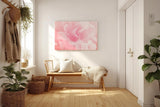 Sinus Art Wandbild 120x80cm Zarte Blütenanordnung mit weichem Licht – Symbol für Leichtigkeit und Schönheit