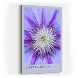 Paul Sinus Kunstdruck 40x60cm Electric Bloom – Nahaufnahme einer lila Blüte mit intensiver Mitte