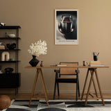 Paul Sinus Leinwandbild 80x120cm Leinwandbild Black Phantom Luxusauto futuristisches Design Eleganz Geschwindigkeit Exklusivität zeitlose Ästhetik