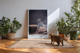 Paul Sinus Kunstdruck 40x60cm Morning Essence mit dampfender Kaffeetasse und Bohnen