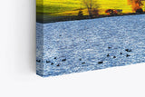 Paul Sinus Wandbild 120x80cm Rätische Alpen Alpensee See Bergsee Blau Natur