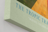 Paul Sinus Wandbild in 40x60cm The Tropic Trail mit farbintensiver Palmenallee und geometrischem Himmel für lebendige Raumgestaltung