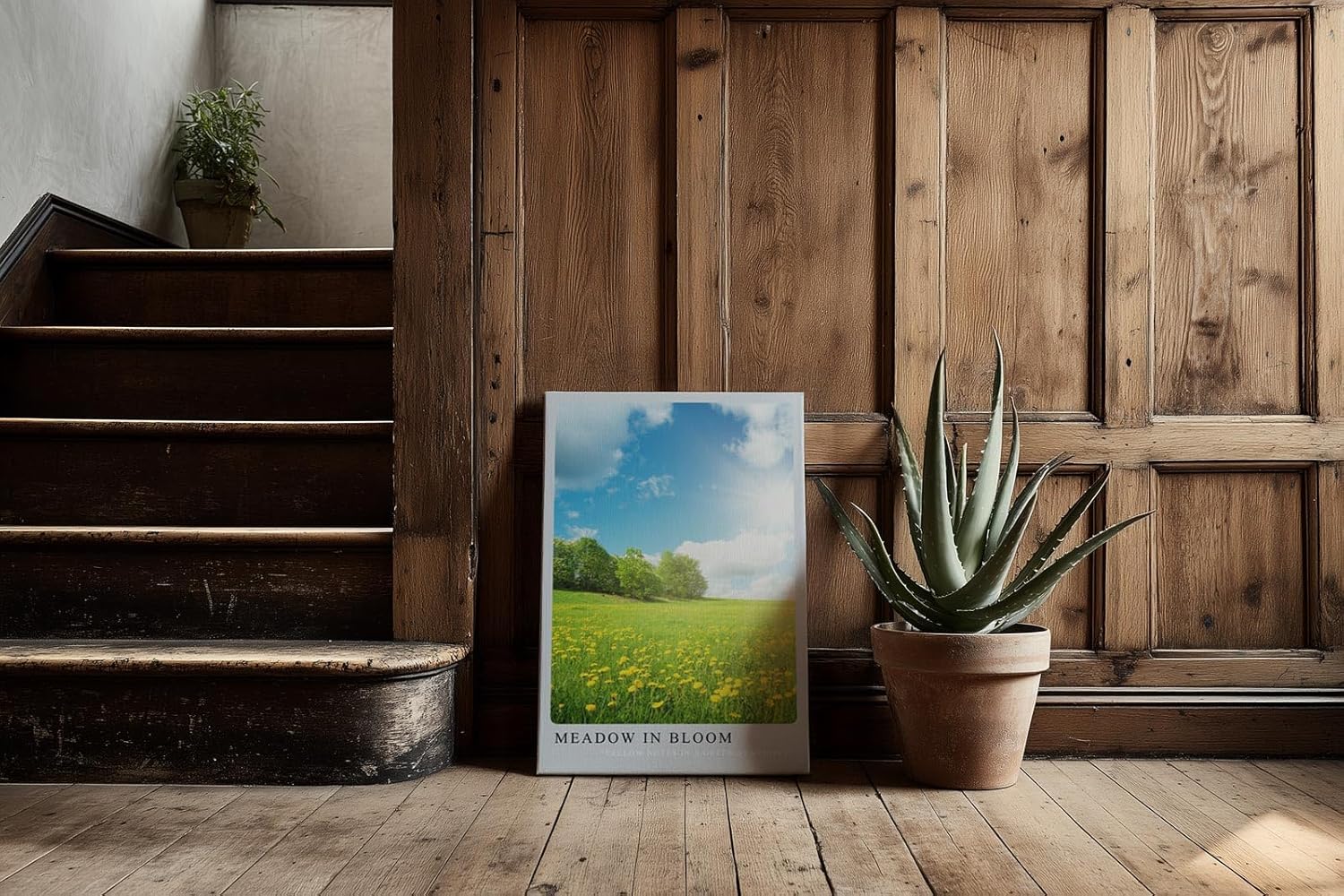 Paul Sinus Kunstdruck 40x60cm Meadow in Bloom Blumenwiese Frühling Natur Himmel Sonnenlicht