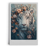 Paul Sinus Leinwandbild 60x90cm Blühender Tiger majestätisch kraftvoll mystisch kunstvolle Wandkunst faszinierend surreal harmonisch sanfte Farben