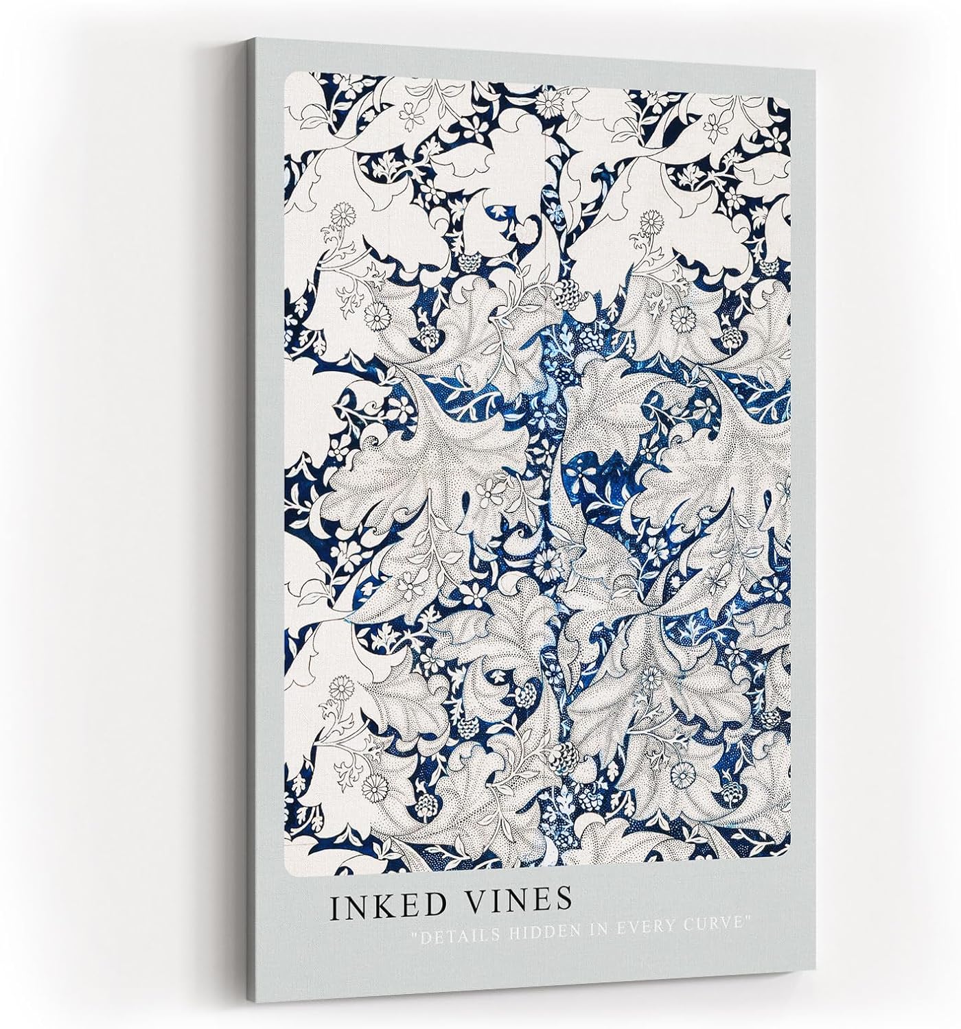 Paul Sinus Kunstdruck 40x60cm Inked Vines kunstvolles Rankenmotiv in Tintenoptik mit feinen Schraffuren und Tiefenwirkung