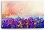 Paul Sinus Wandbild 120x80cm Bunte Blumen Blüten Abstrakt Kunstvoll Farbenfroh