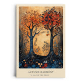 Paul Sinus Leinwandbild 40x60cm Leinwandbild Herbst Bäume Natur Kunst harmonische Farben magische Atmosphäre goldene Herbstpracht stilvolle Dekoration