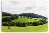 Paul Sinus Wandbild 120x80cm Landschaft Natur Berge Hügel Grün Bäume Wiese