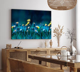Paul Sinus Wandbild 120x80cm Blumen Blumenfeld Wildblumen gelbe Blüten Kunstvoll