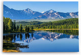 Paul Sinus Wandbild 120x80cm Berglandschaft See Bergsee Berge Schneegipfel Natur