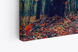 Wandbild 120x80cm Wald Bäume Baumkronen Sonnenschein Natur Grün