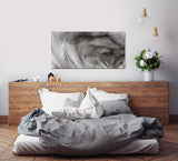 Abstrakte Kunst ca. 130x70cm Wandbild inklusive Schattenfugenrahmen weiss - Panorama Leinwand Bild XXL Format Wandbilder Wohnzimmer Wohnung Deko Kunstdrucke