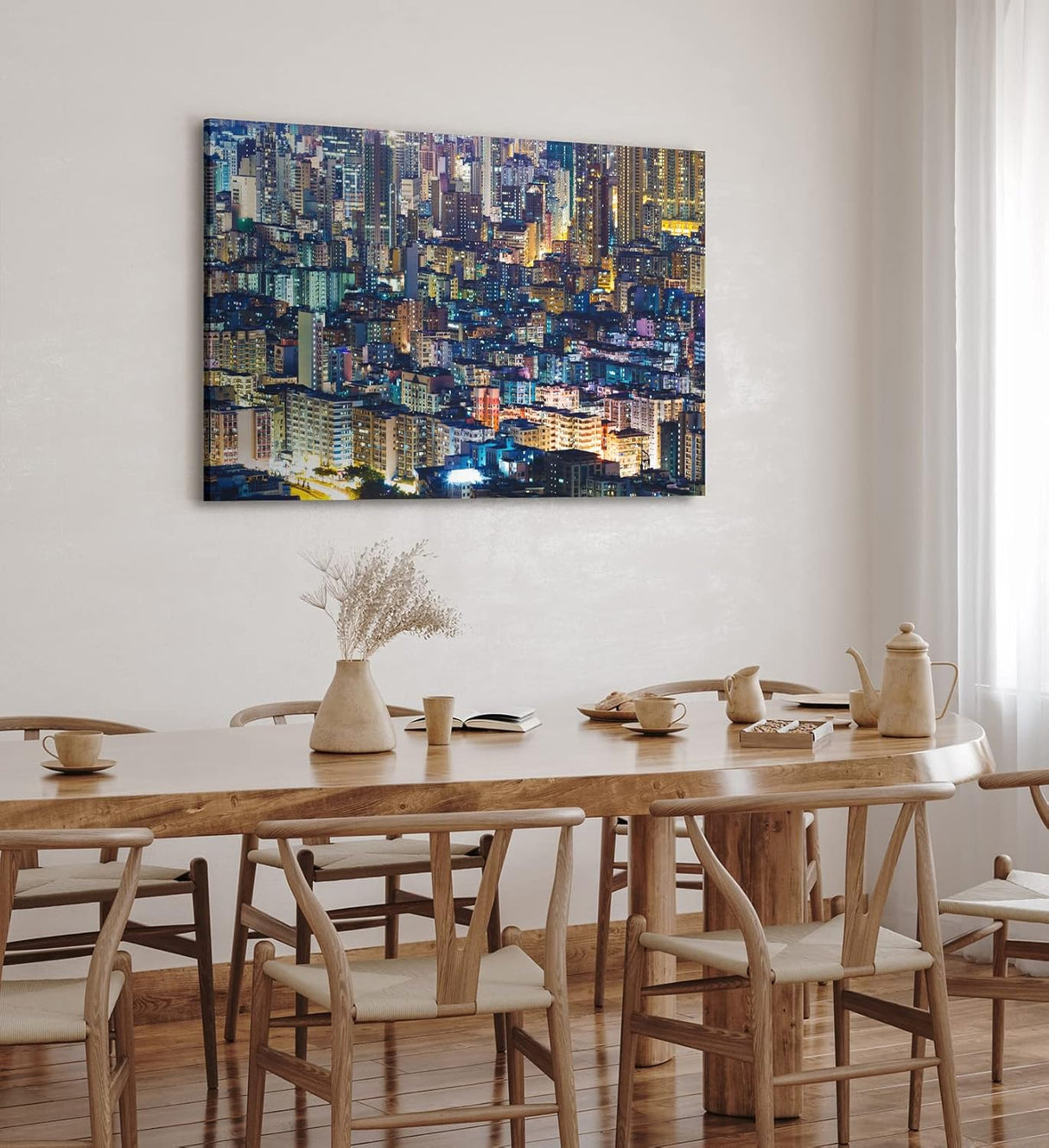 Paul Sinus Wandbild 120x80cm Hong Kong City Großstadt Wolkenkratzer Urban