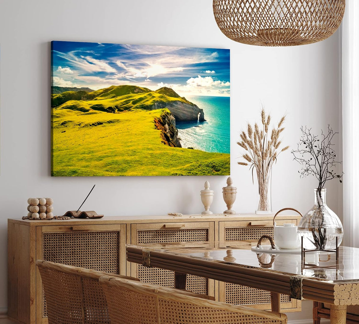 Paul Sinus Wandbild 120x80cm Insel in Irland Küste Landschaft Meer Klippen